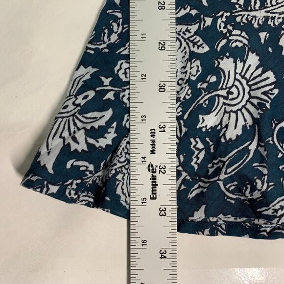 Apiece Apart 6 Sabine Floral Mini Dress Navy White Ruffle Cottage Coquette - Picture 8 of 9